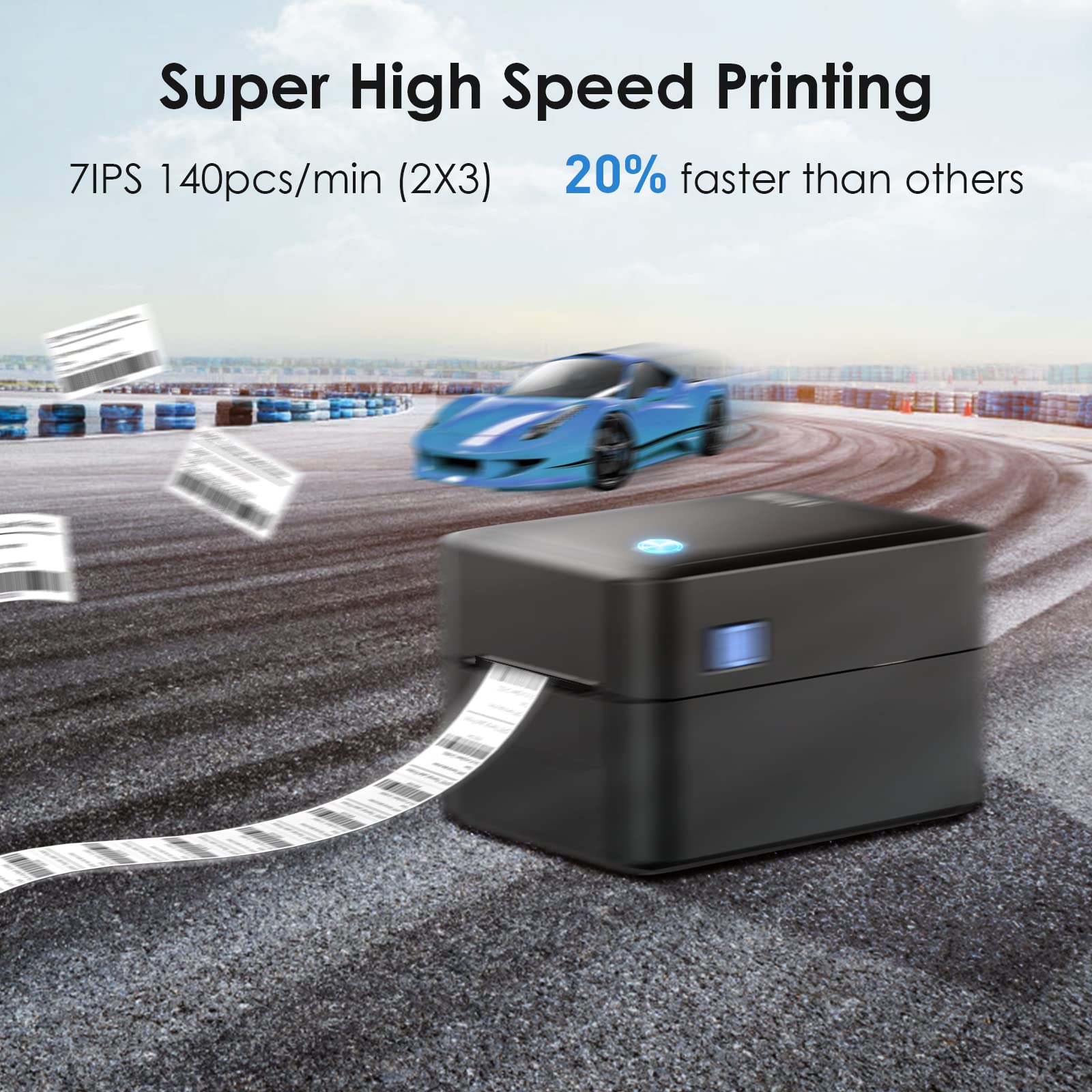 Buy iDPRT Bluetooth Label Printer 2022 UltraFast Thermal Label