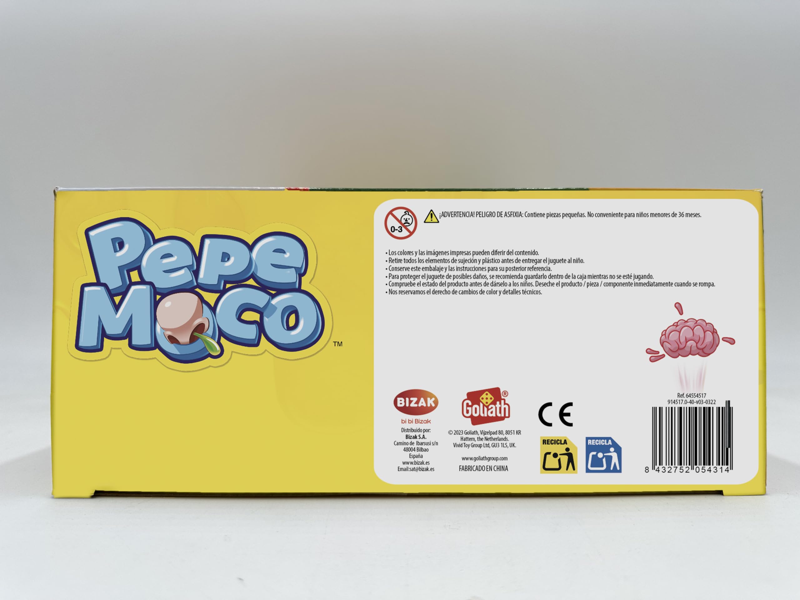 Bizak- Pepe Moco - Divertido Juego de Mesa para Niños de 4 Años - Juego Infantil con Mocos y Cerebros - Emoción y Risas Aseguradas - Regalo para Niños y para Reuniones Familiares (64554517)