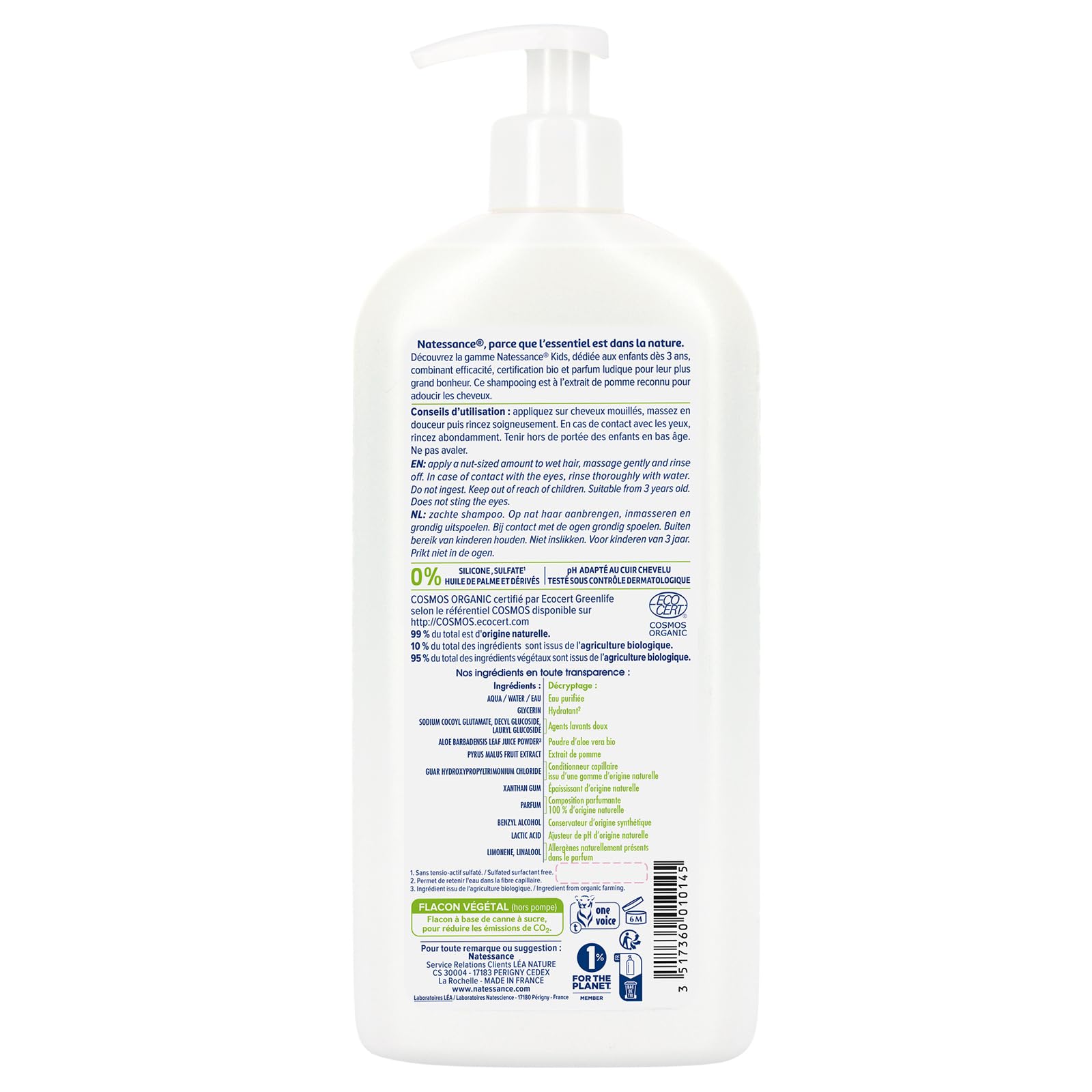 Natessance - Shampooing Kids Pomme