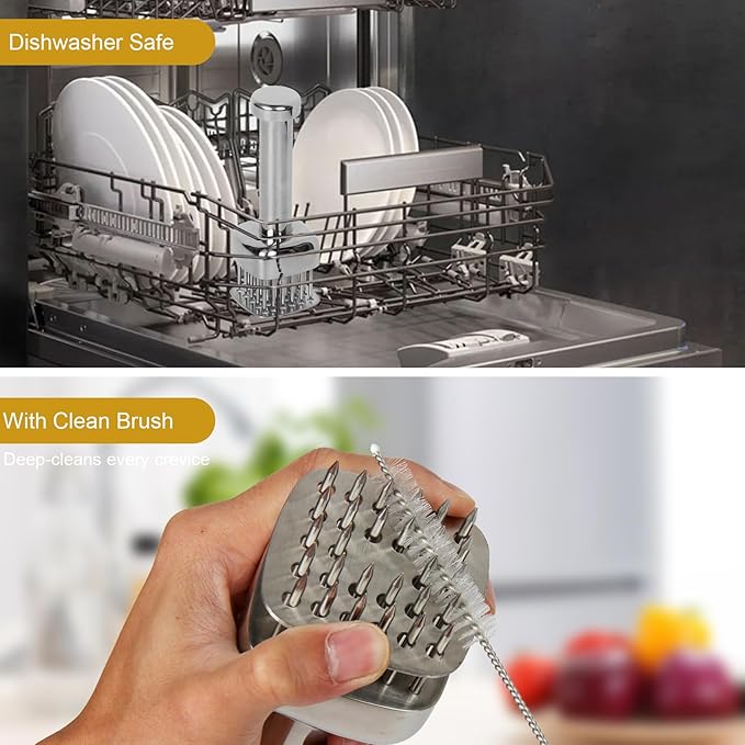 Ablandador de Carne 28 Agujas Acero Inoxidable 304 miniatura 5