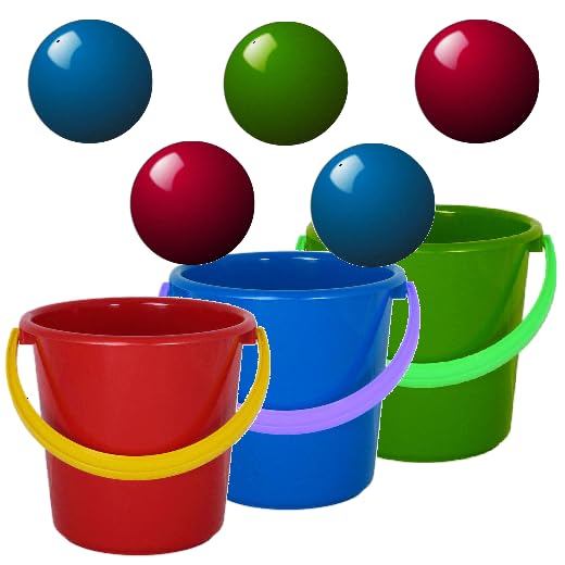 Bucket Ball - fun, free, catch ball puzzle game for kids, preschooler and toddler