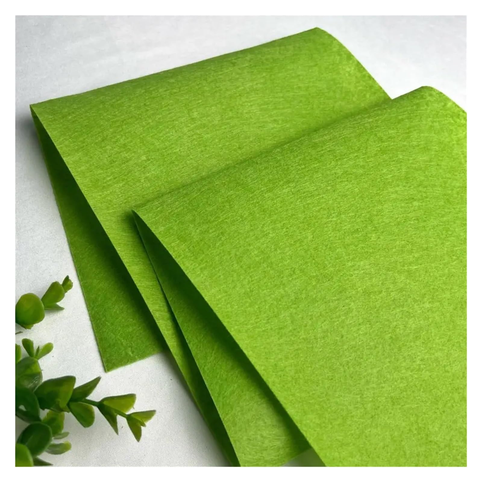 Feutrine Feuille de feutrine rigide 1/2/3 mètre, couleurs assorties, épaisse, idéale for vos projets couture et loisirs créatifs(Grass green,100 x 85cm 1pc)