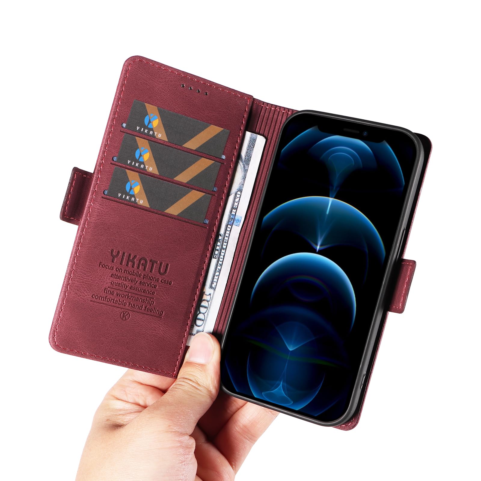 Custodia Portafoglio In Pelle Per Xiaomi Poco M4 Pro 4G – Con Slot Per Schede, Chiusura Magnetica E Cinturino Da Polso – Cover Klapber Q11