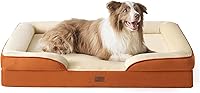 Vista 84 de Bedsure - Cama ortopédica extragrande para perros, sofá cama lavable para perros extragrandes, espuma de soporte con funda extraíble y lavable, negro