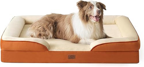 Vista 84 de Bedsure - Cama ortopédica mediana para perros, sofá cama impermeable para perros medianos, espuma de soporte con funda extraíble y lavable, forro