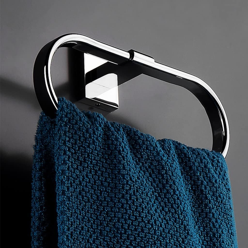 LSLYTQ High-end All-Copper Towel Ring, Bathroom Small Size Towel Rack, Bathroom Light Luxury Toilet Towel Holder