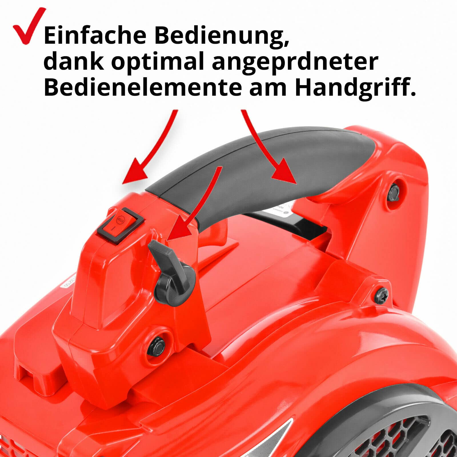 HECHT Benzin Laubsauger & Laubbläser – 2-Takt mit 50 L Fangsack | Kombigerät mit Häcksler-Funktion und 50 L Fangsack – für Laub, Unrat, Garten, Hof und Grundstück