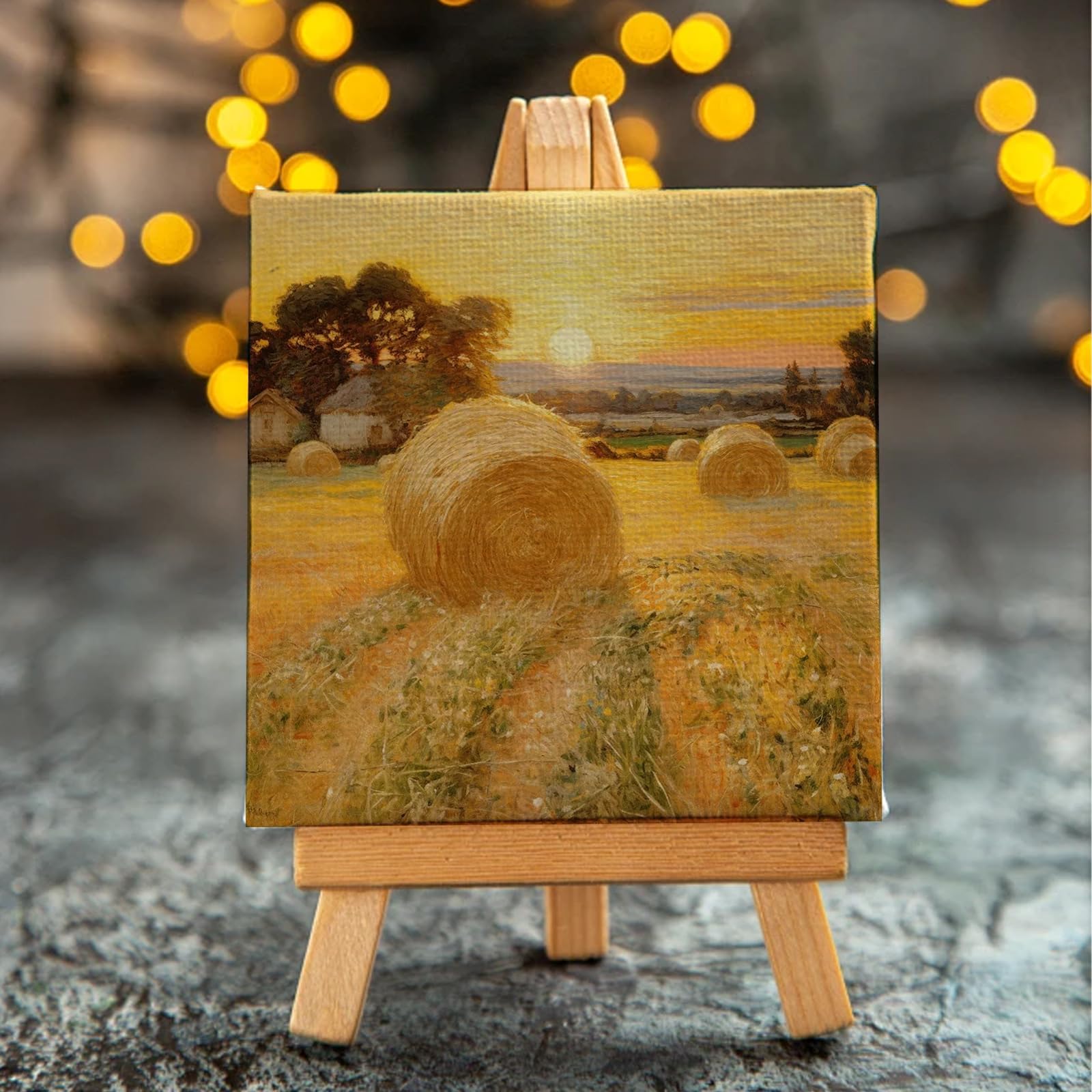 Lot de 32 Mini Chevalets en Bois avec Toiles Vierges 10x10 cm – Petits Chevalets d’Art Pliables pour Peinture Acrylique, Huile, Gouache, Ateliers DIY, Mariage et Décoration