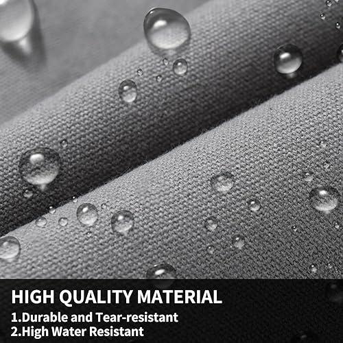 Miniatura 5 de Coverado Fundas de asiento de automóvil delanteras, fundas de asiento universales de lona para automóviles, paquete de 2 cojines de asiento de