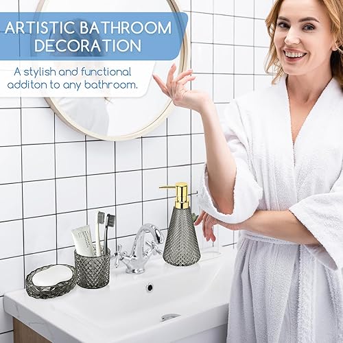 Miniatura 3 de Juego de accesorios de baño gris (gris)