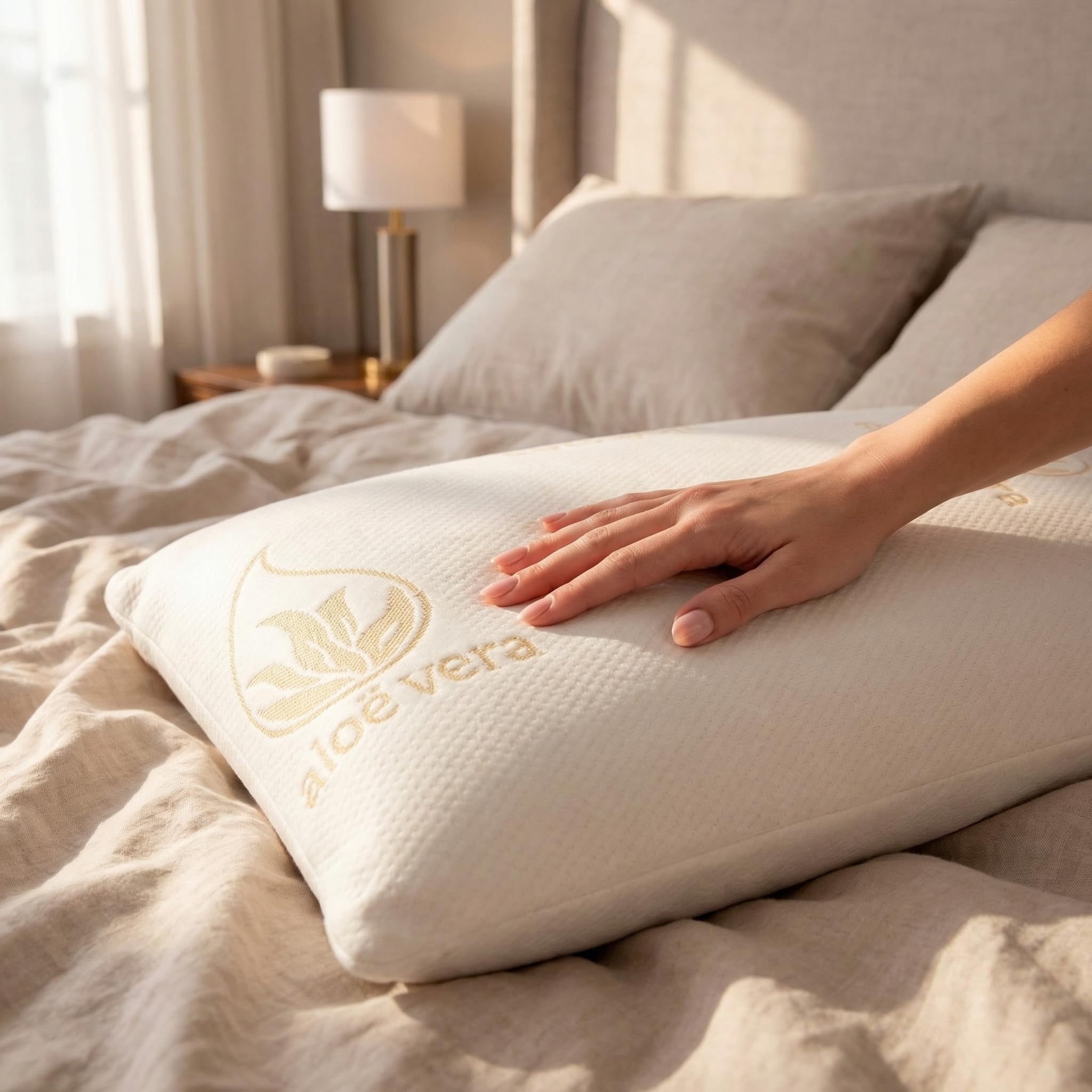 Shiito - Pack 2 Almohadas Viscoelásticas 80 cm Firmeza Media Tejido Carbono