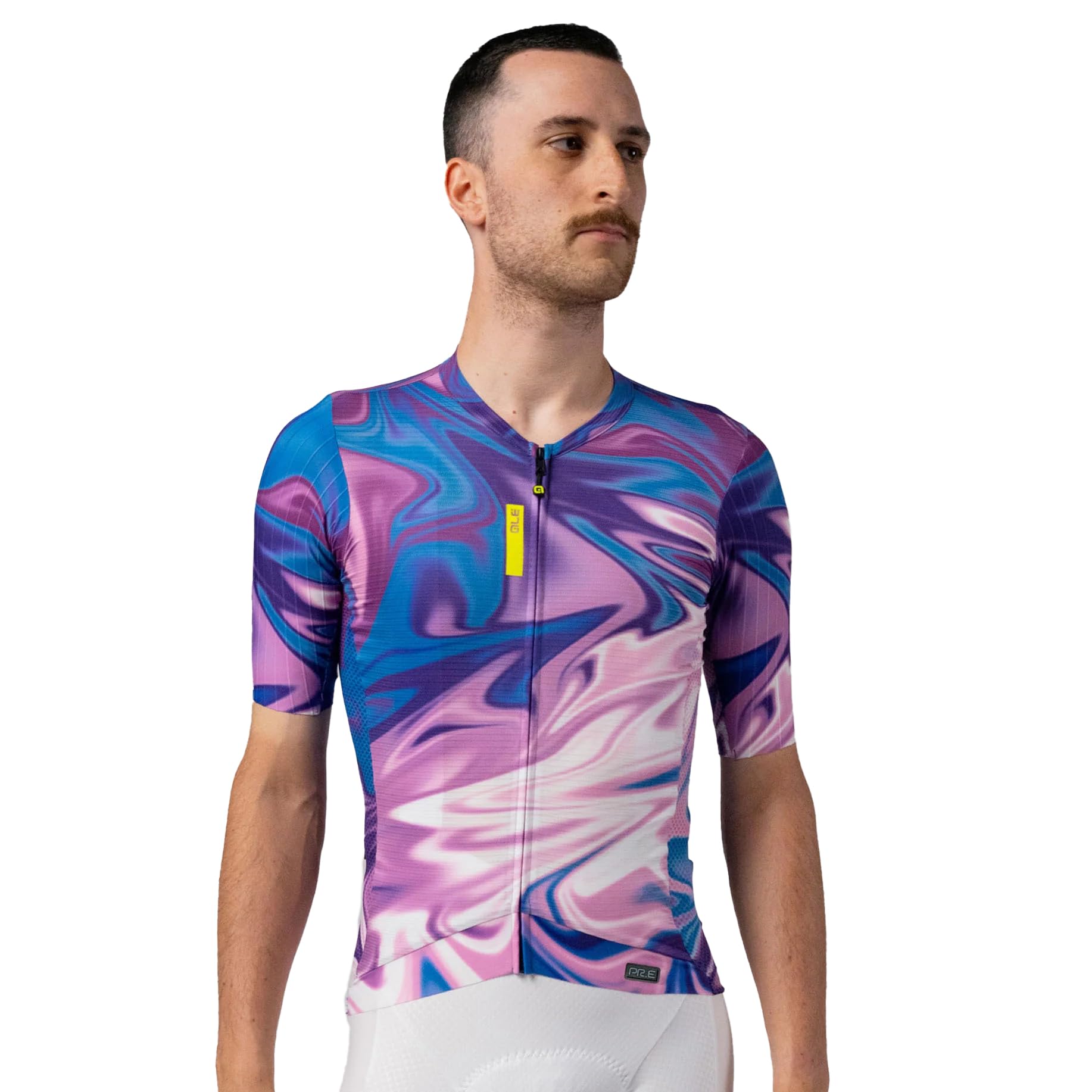Alé Cycling Men's PR.E Smoothie Short Sleeve Cycling Jersey, Purple, L