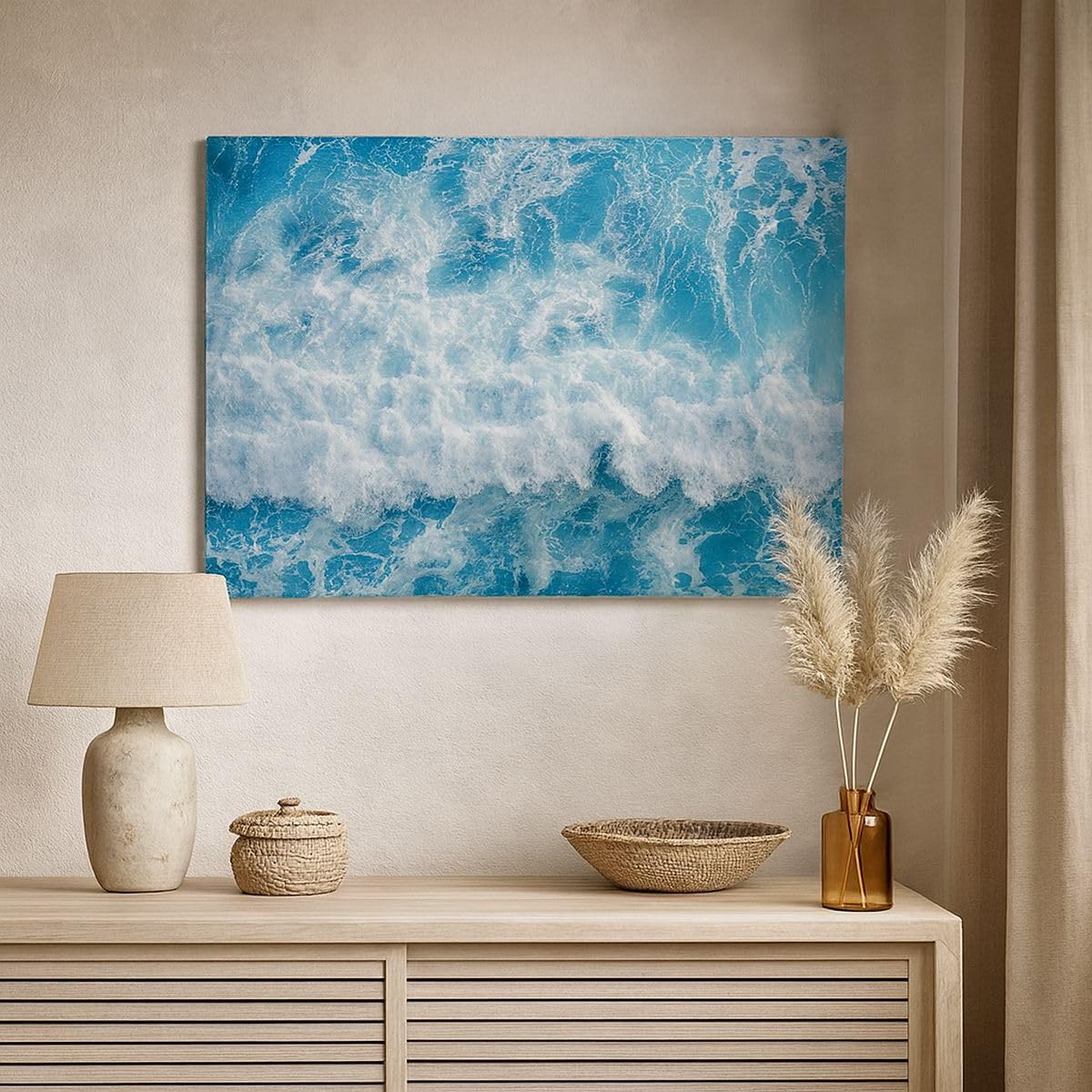 Quadri Moderni su Tela 120x80 cm Stampe da Parete Paesaggi Marino - 4067 | Mare Onda Oceano Quadro Decorativo Grande XXL 1 pezzo Soggiorno Camera da Letto Arte da Parete Decorazione da Parete ARTTOR