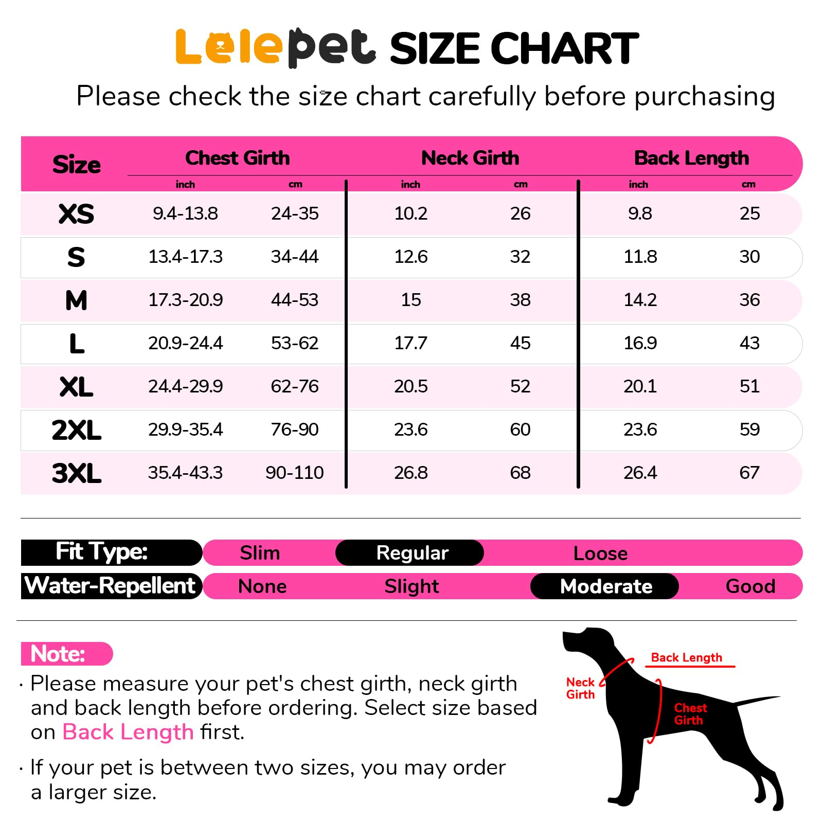 Lelepet Reversible Dog Winter Coat, Warm Waterproof Jacket for Extra Large dogs Puppy Winter Puffer Jacket - Image 2