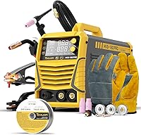 Vista 1 de TOOLIOM 4 in 1 MIG Welder 180A Gas MIG/Flux MIG/Stick/Lift TIG Multiprocess Welding Machine 110V/220V Welder Kit with Lift TIG Torch