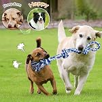 Dog Toy Indestructible 2 Pieces 55 cm Dog Toy Rope Tug Toy with Knot Made of Cotton Dog Chew Toy Dog for Large and Medium Dogs