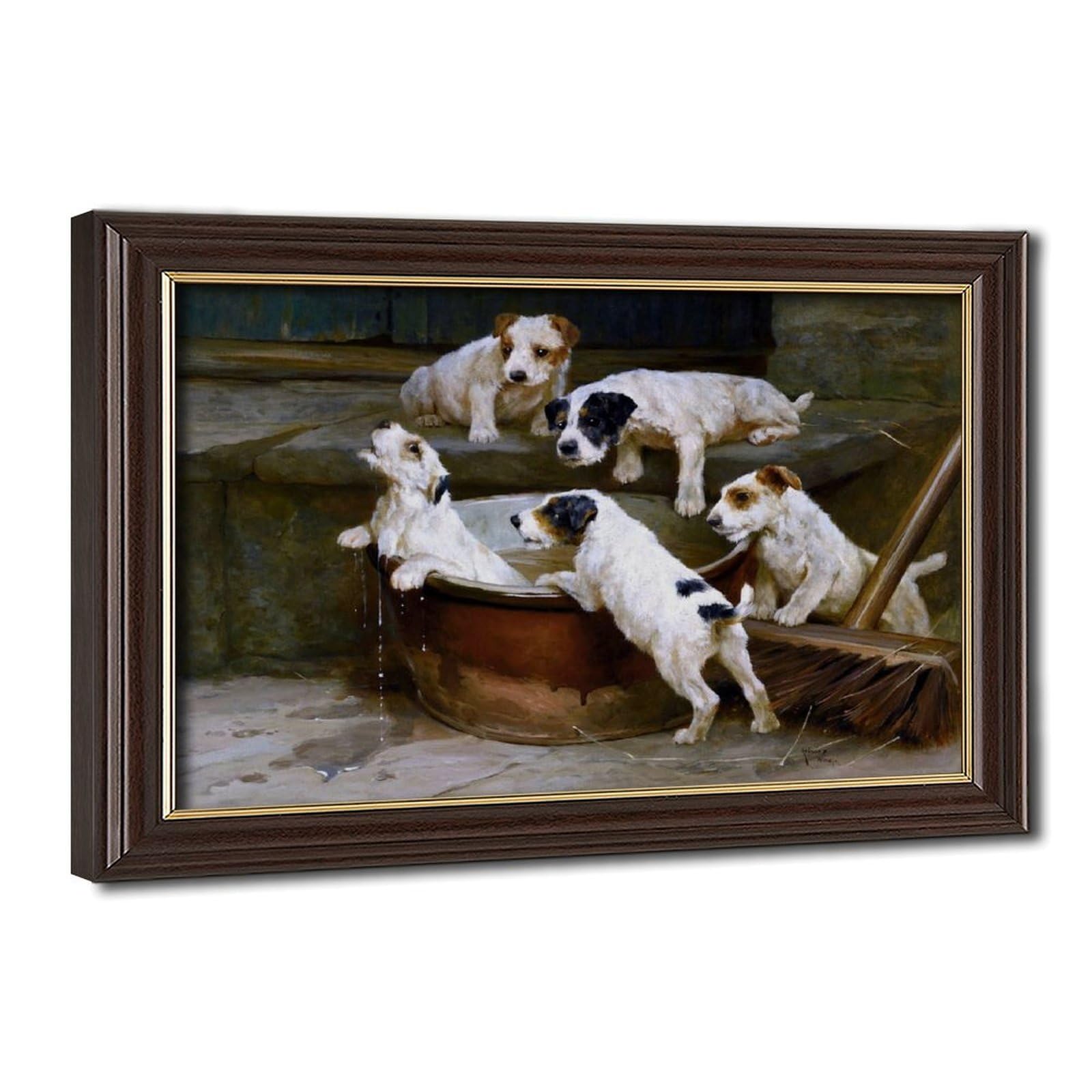 Impression sur toile chiots de renard terrier décoration murale 50,8 cm - 8
