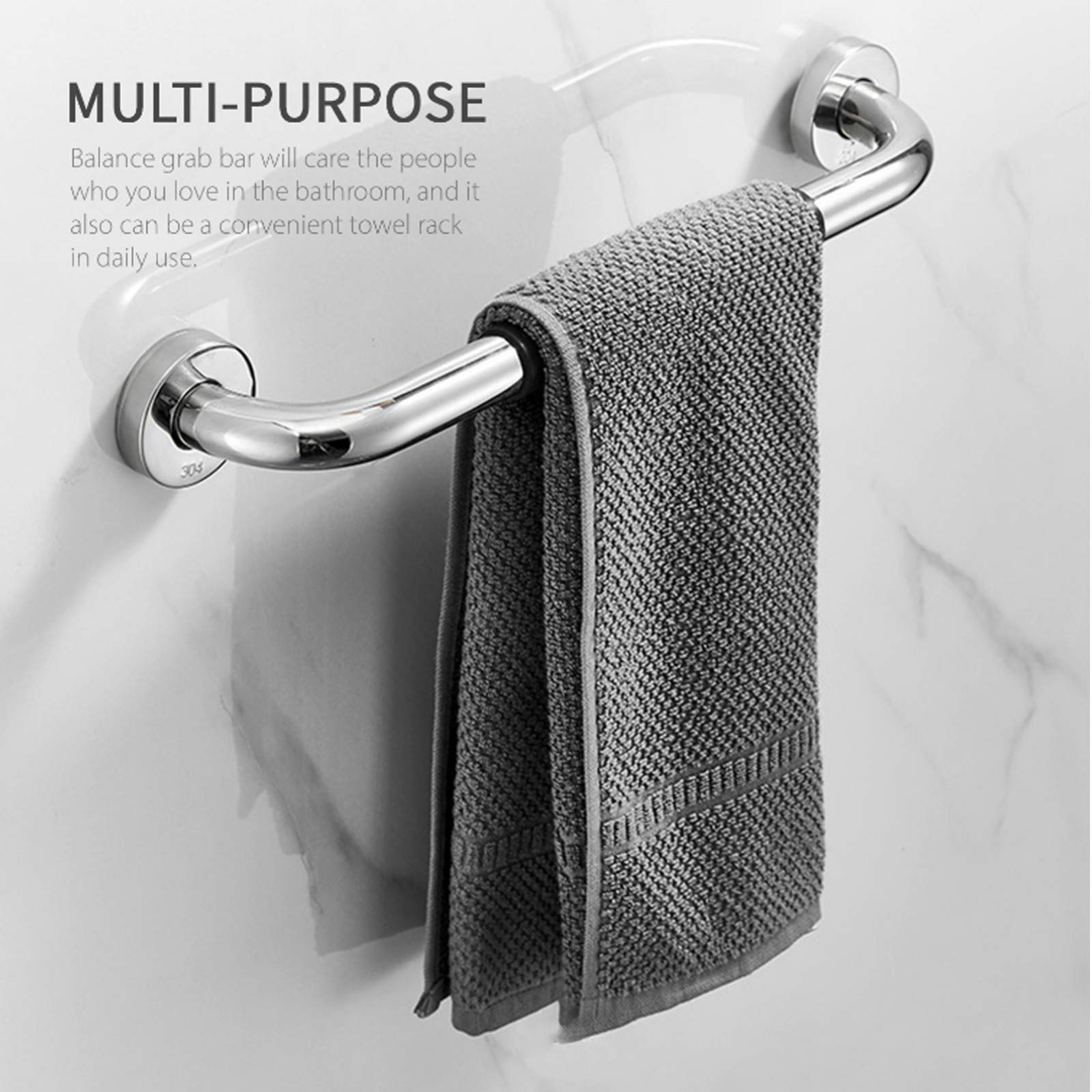 Maniglioni da bagno, maniglioni for anziani da parete, maniglia for doccia impugnatura antiscivolo barra di equilibrio for bagno - corrimano di sicurezza supporto handicap, anziani, infortuni, manigli