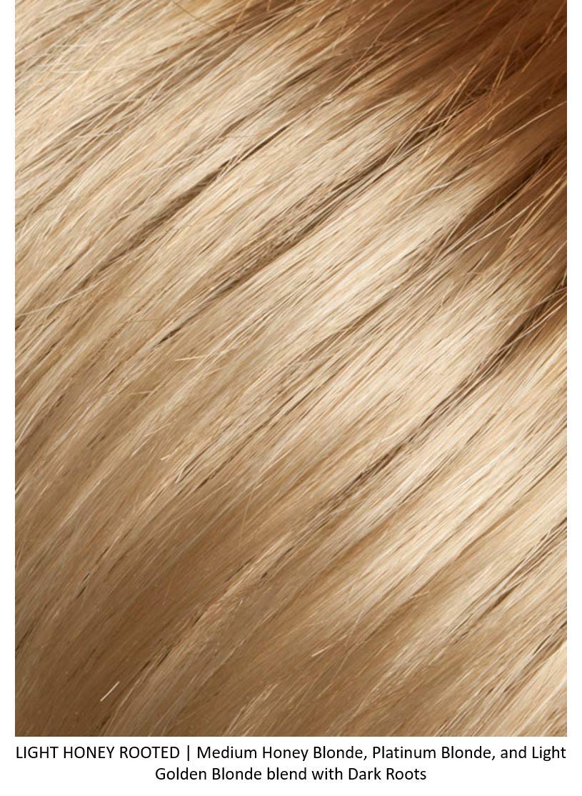 SKY Synthetic Wig 4 PC Bundle: Sky Synthetic Wig by Ellen Wille, 4oz Mara Ray Luxury Shampoo, Wide Tooth Comb and Belle of Hope 19 Page Q & A Book (Lighthoney Rooted)