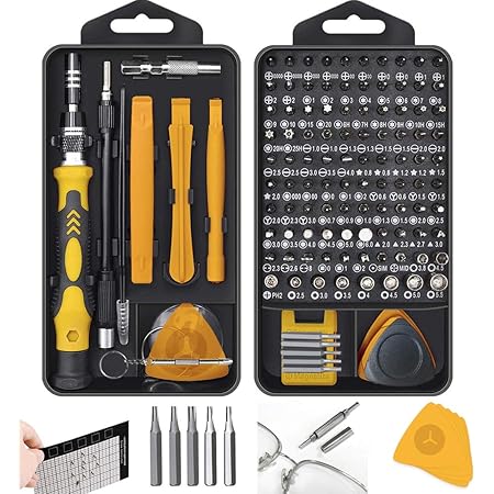 Amazon 精密ドライバーセット Movmao 130 In 1 103種ビット トルクスドライバー 磁気ドライバー 滑り止めハンドル 特殊 ドライバー ネジ回し 多機能ツールキット Iphone Switch Diy 修理ツール 専用ケース 磁石付き ドライバーセット