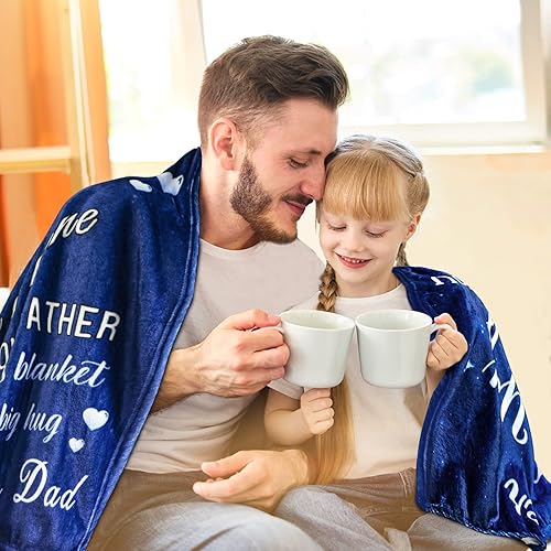 Miniatura 4 de Manta de regalo para mi hija de papá como regalo de cumpleaños, manta de león a mi hija, manta de franela ultra suave, manta de cama ligera de 80 x