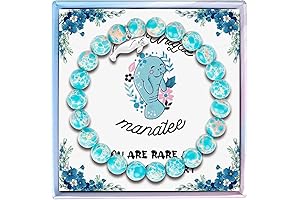 Personalized Manatee Bangle with Charm