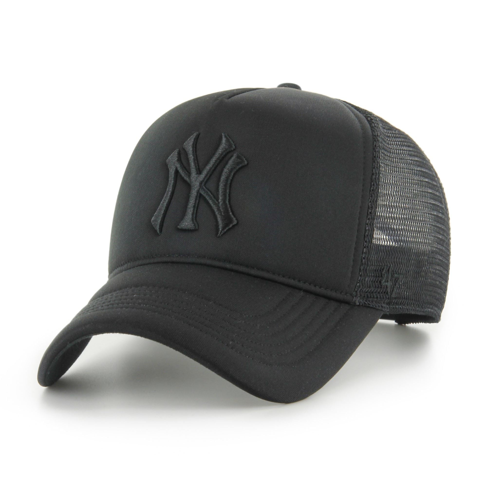 47 New York Yankees MLB Tri Tone Foam Offside Black Adjustable Trucker Cap