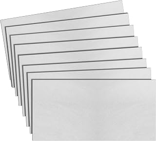 Zonon 8-Pack 20 Gauge Cold Rolled Steel Sheets 12x6x0.032" - Weldable Q195 Metal Plates for DIY Crafts, Auto Repairs, Easy Cut Bend Weld