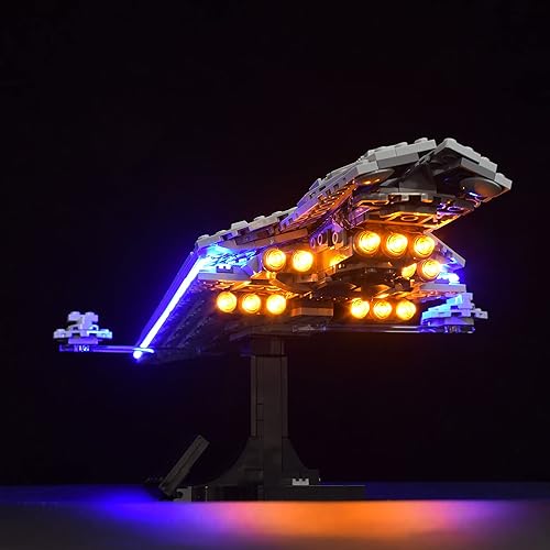 LightGo Kit de iluminación LED diseñado para Star Wars Executor Super Star Destroyer compatible con Lego 75356 Building Set, no incluye modelo