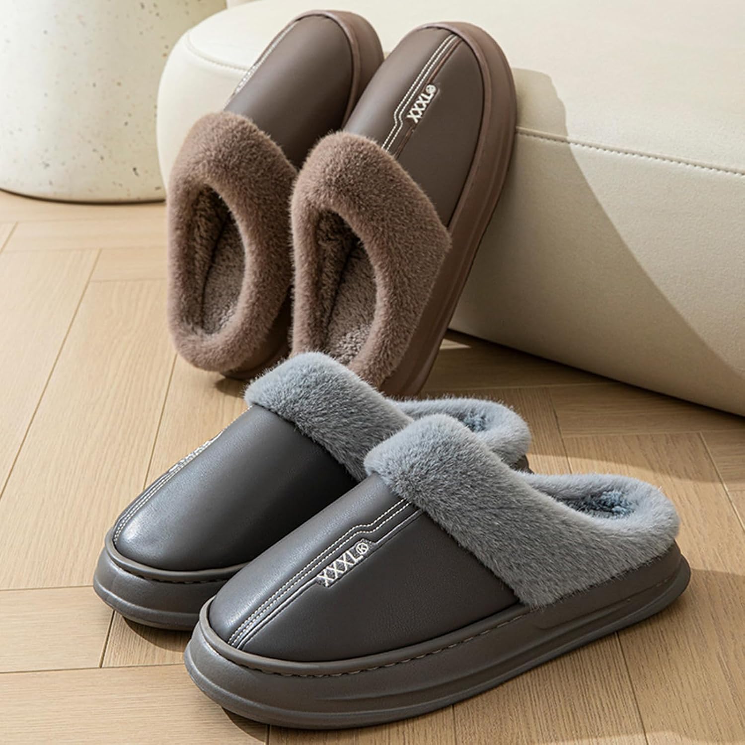Pantufas Felpudas Impermeáveis para Homem, Antiderrapantes, Macias e Quentes. Pantufas Masculinas Pantufas Felpudas Impermeáveis para Homem, Antiderrapantes, Macias e Quentes. Pantufas Masculinas