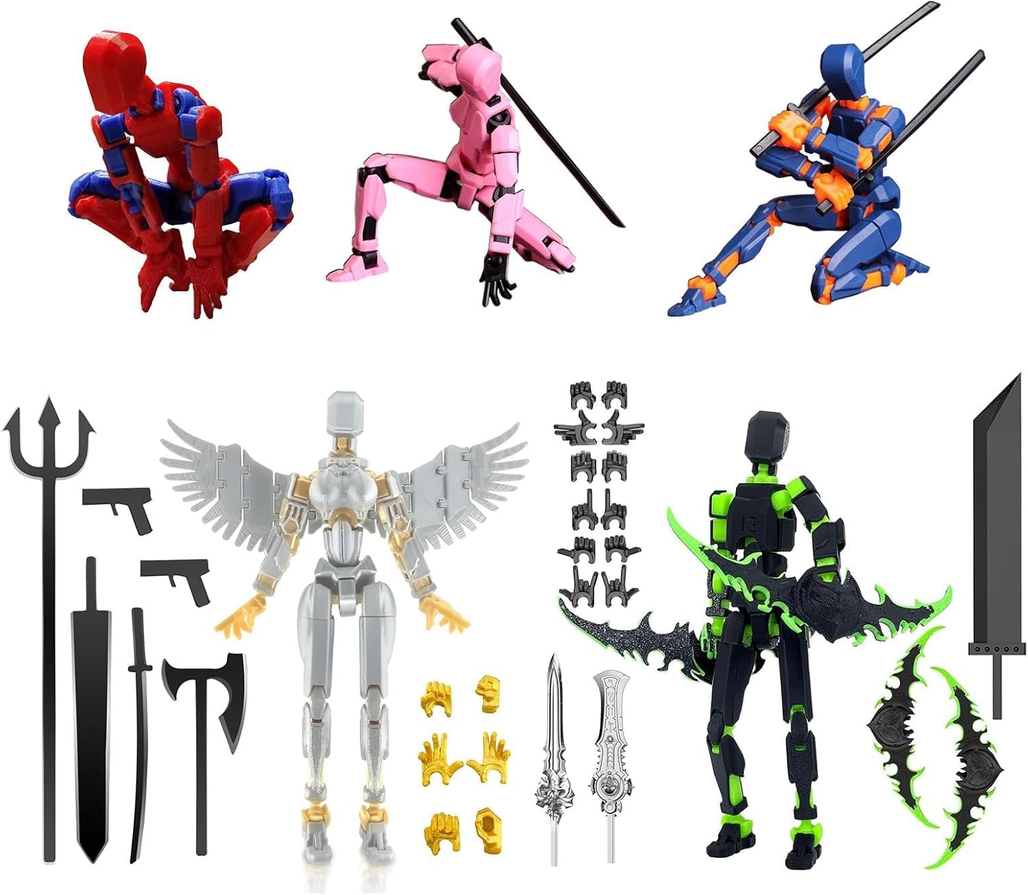 Amazon.com: WKSBBTS 5Pack Titan 13 Action Figure Assembled, T13