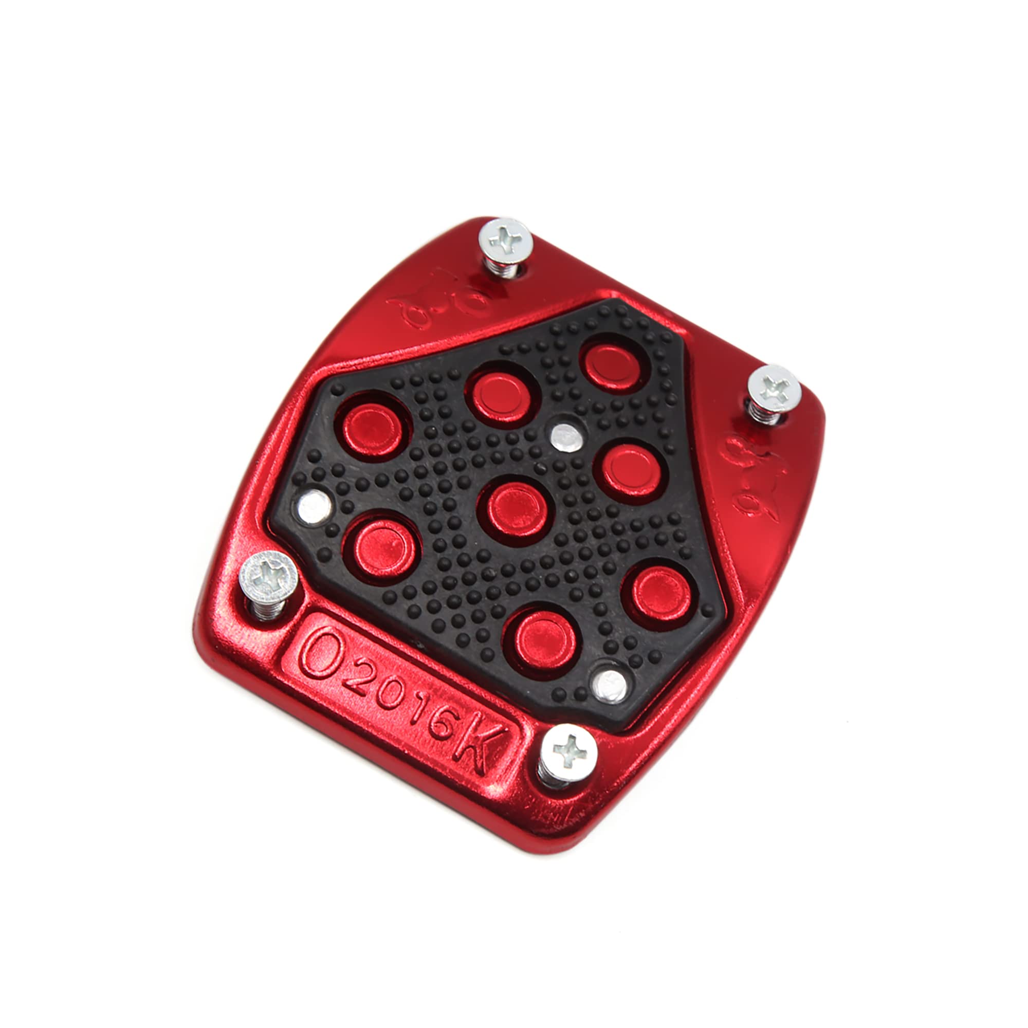 ACROPIX オートバイのブレーキペダルパッドカバー ユニバーサル ブラック レッド 1個