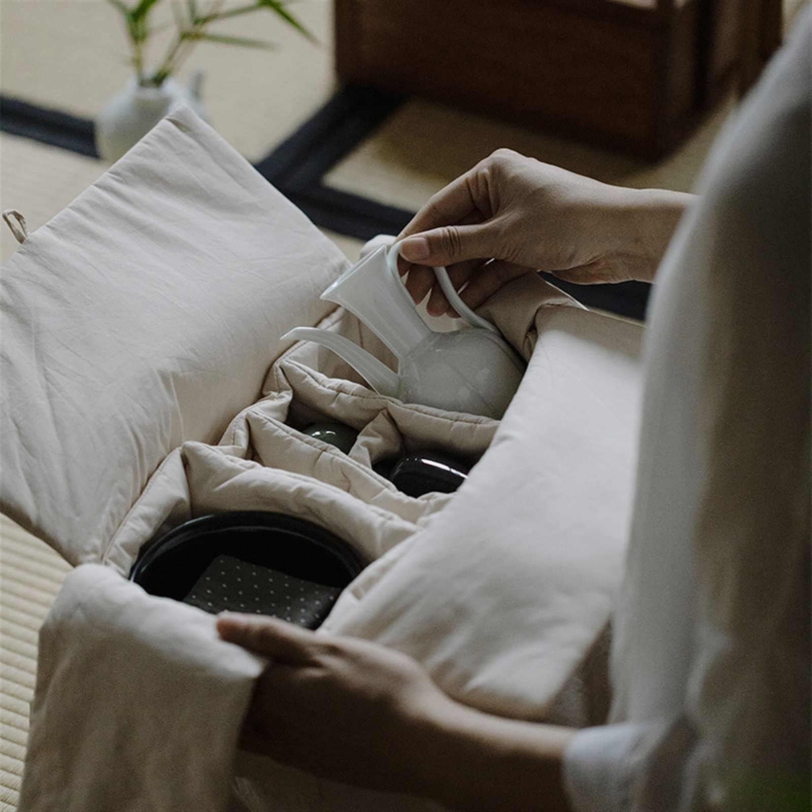 Tea Bowl, Matcha-Tee-Set,Dynastie Matcha Set Fait à la Main en céramique de Bambou, Japonais Traditionnel Matcha Balai Set pour Les débutants Amateurs de thé Matcha Set de balais