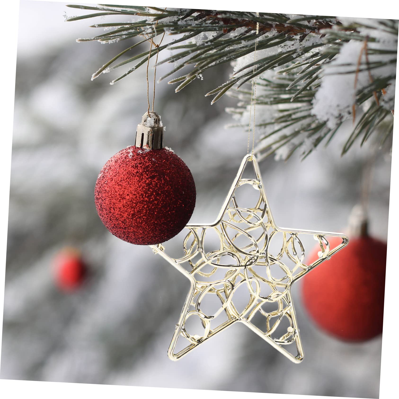 Stück Weihnachts Schneeflocken Anhänger Weihnachtsschmuck Bruchsicherer Weihnachtsbaumschmuck Weihnachtsschneeflocke Sterndekoration Weihnachtsbaum Schneeflocke