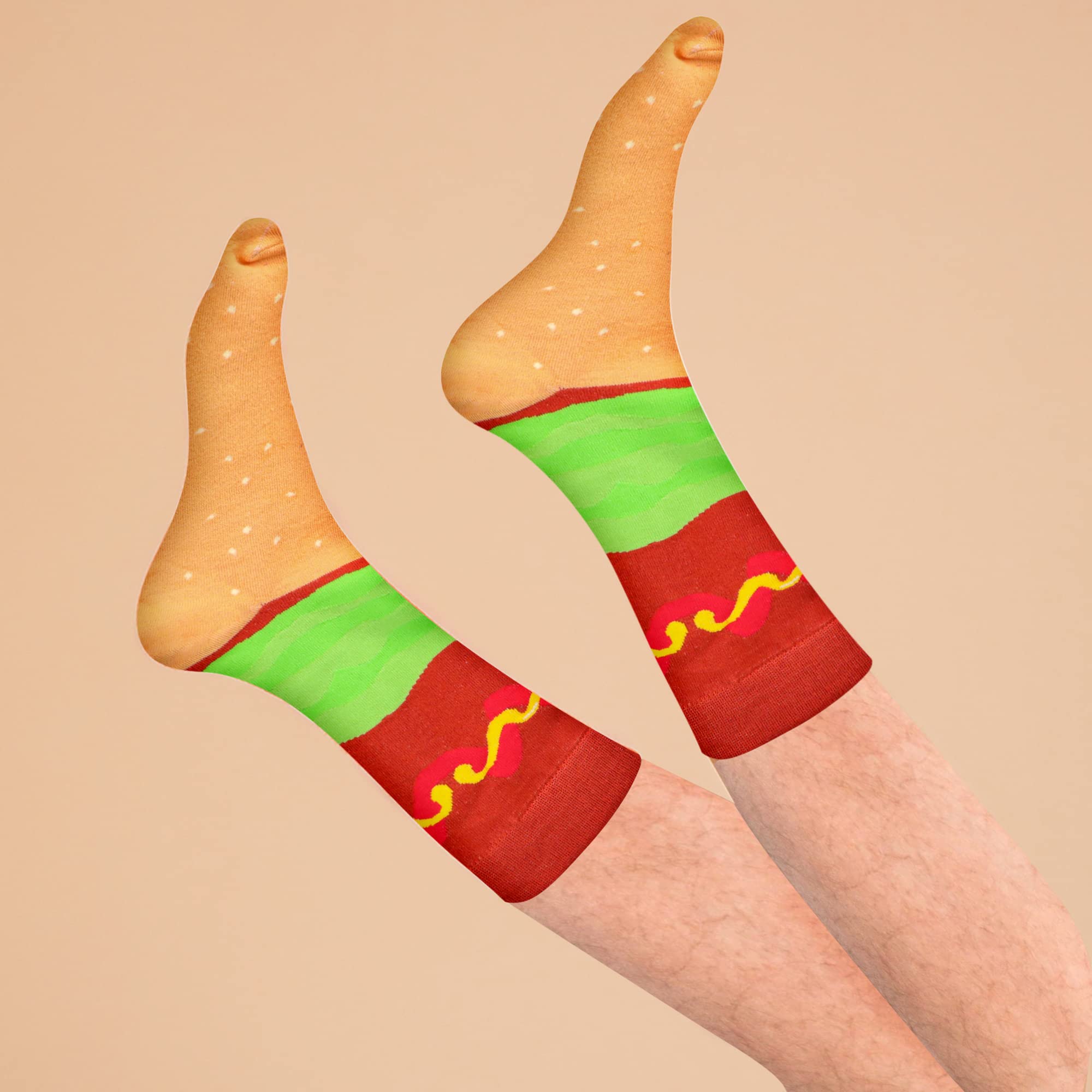 Lustige Sushi-Burger-Socken Box, verrückte Socken für Männer, Teenager, Jungen, Vater, Geburtstag, Weihnachten, Strumpffüller, Gag Geschenke