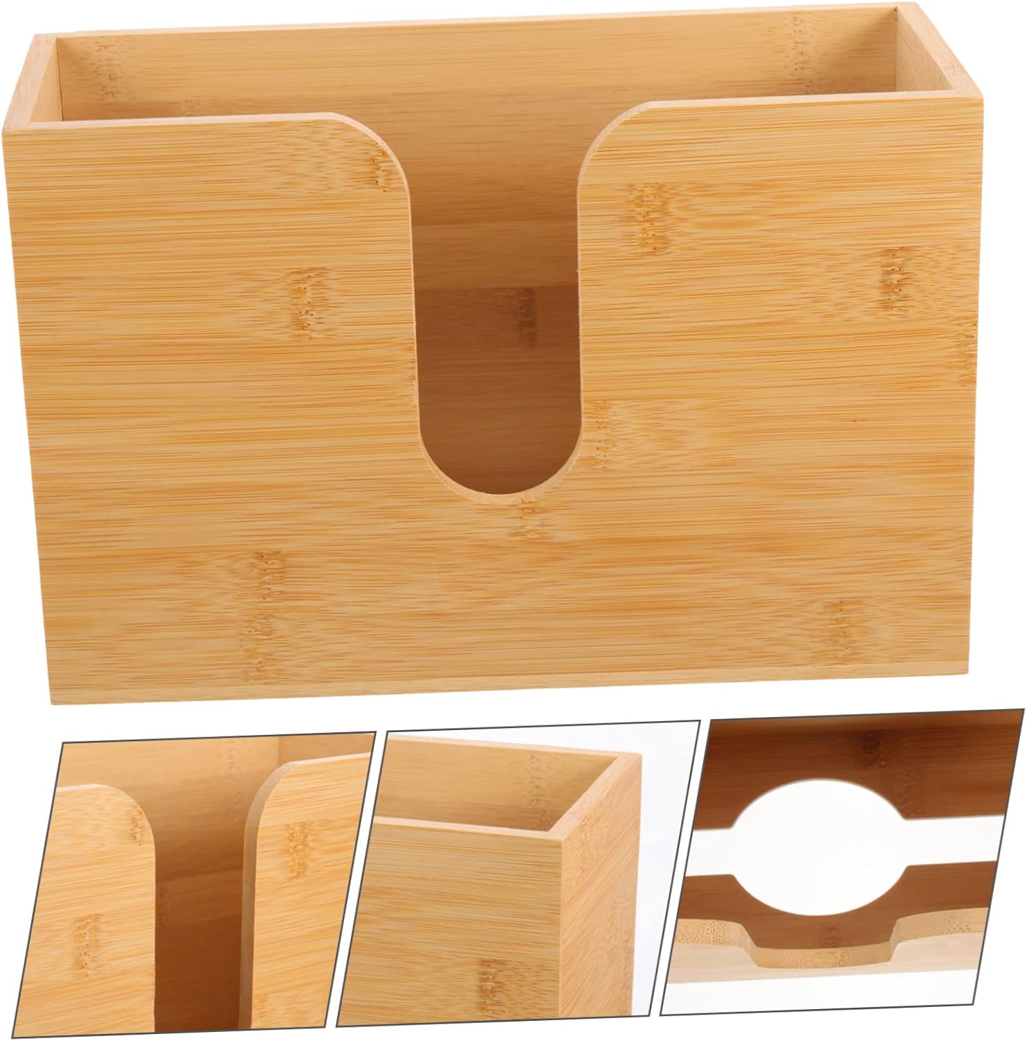 Wooden Tissue Box Holder Wall Mounted Paper Towel Holder Napkin Dispenser Commercial Paper Towel Dispenser