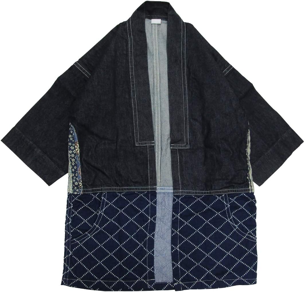 幟旗古布リメイクロングコート♥柿渋染め のぼり旗 幟旗古布リメイクロングコート♥柿渋染め のぼり旗