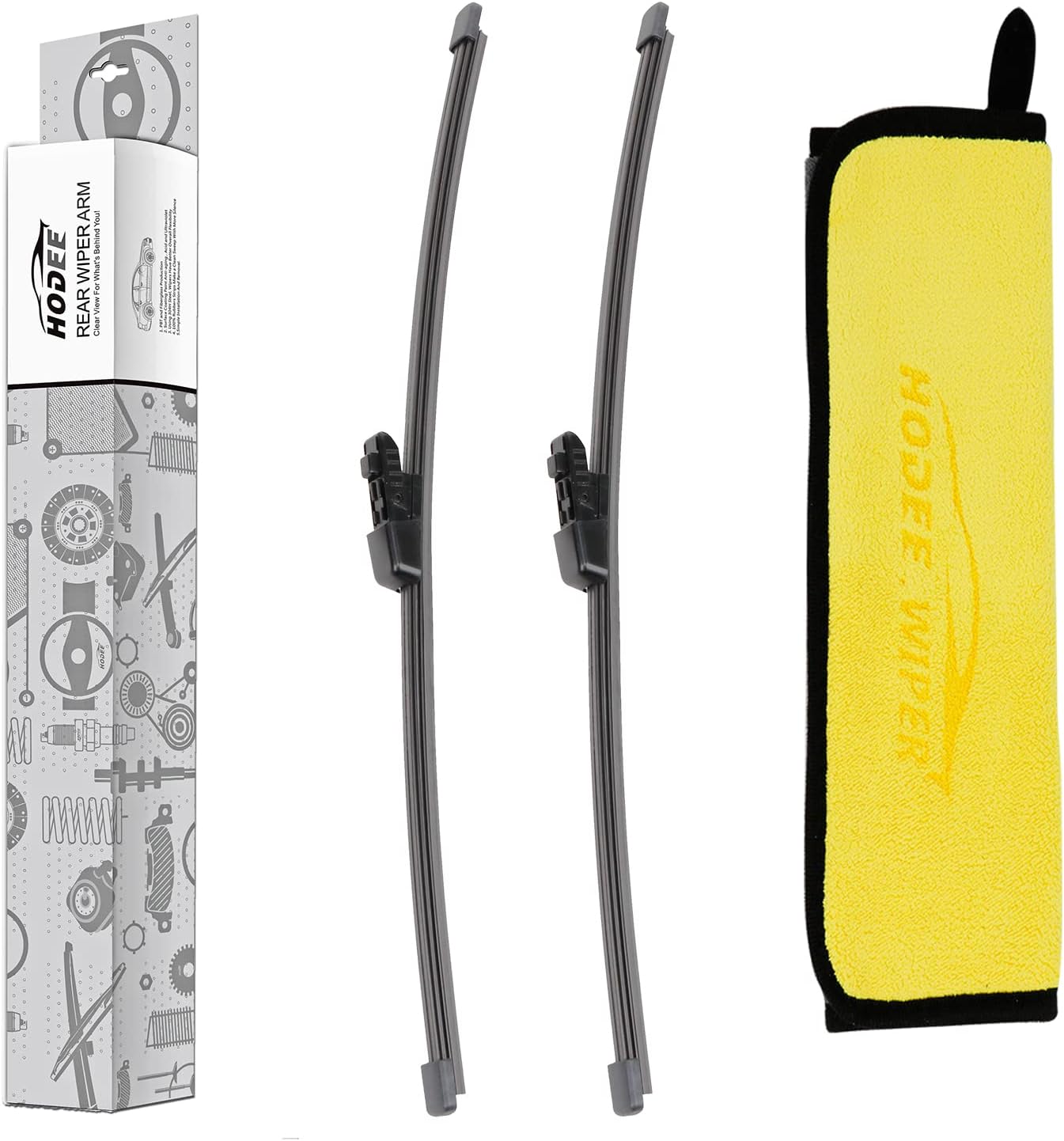 (Pack of 2) Rear Wiper Blade Kit Set Replacement for