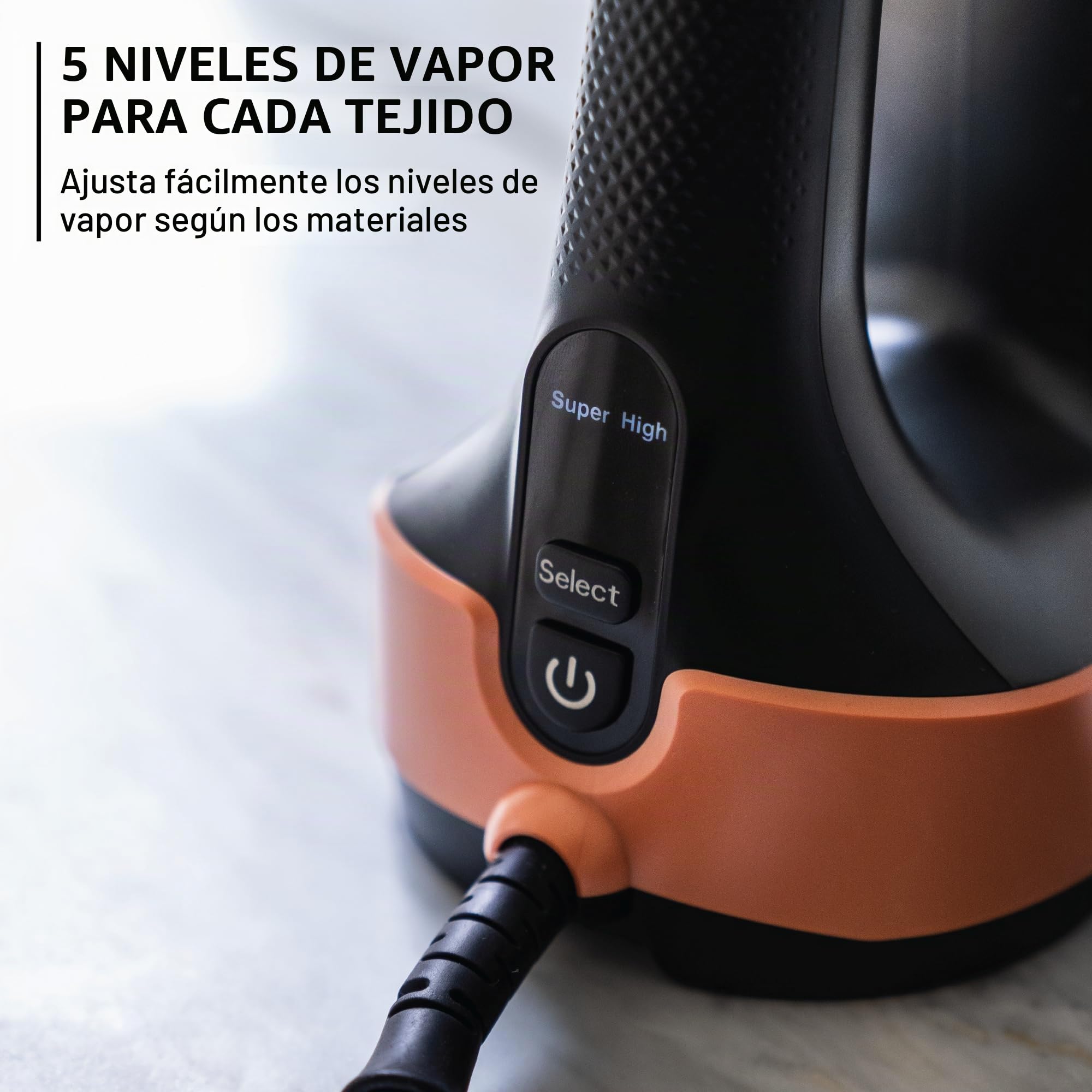Rowenta, vaporizador de ropa, Pure Force 3 en 1, capacidad de 7 onzas, plancha vertical, planchado horizontal, removedor de pelusas, ligero, apagado automático, DR8855U1