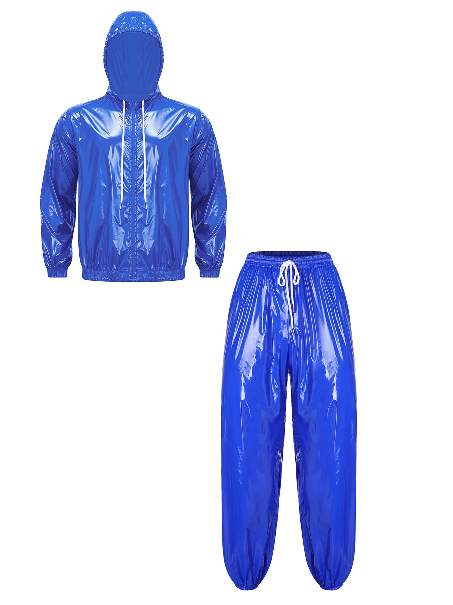 Uomo Set Abbigliamento Sportivo Casual Sweat Suit Felpa Con Cappuccio E Pantaloni Con Cordino Pantaloni Stretti Top Sport Caccia