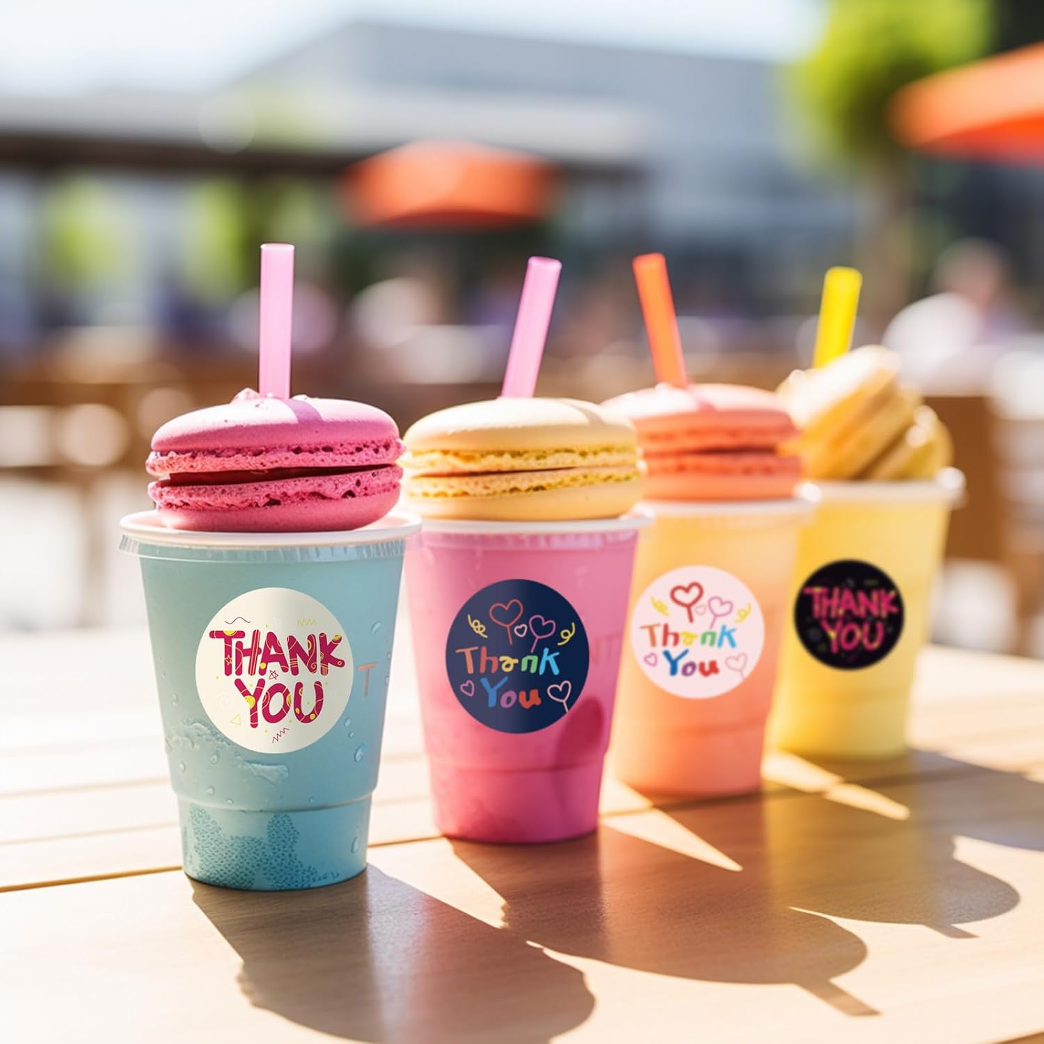 2 inch Round Thank You Stickers Small Business, 500pcs Waterproof Thank You Stickers for Packaging, Pink Black Thank You for Supporting My Small Business Stickers - Image 4