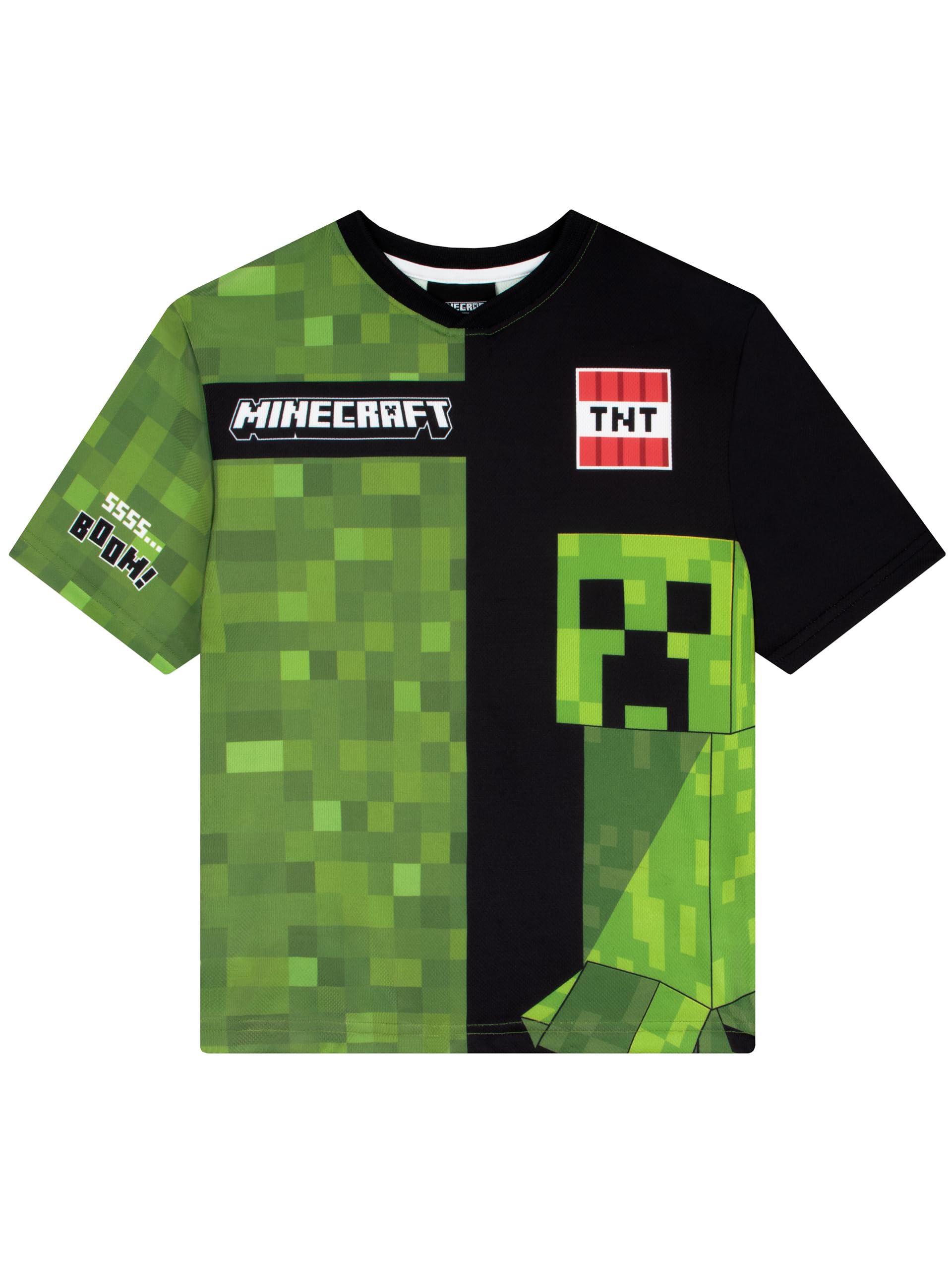 Minecraft Camiseta Fútbol Oversize Niño Creeper Ropa