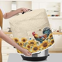 Vista 139 de Cubierta abstracta para freidora de aire con estampado de corazón, cubierta de olla a presión de 3 cuartos de galón, cubierta antipolvo para olla a