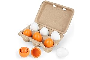 Wooden Eggs for Play Kitchen Sets by MCPINKY - Enhance Your Child's Pretend Play Experience