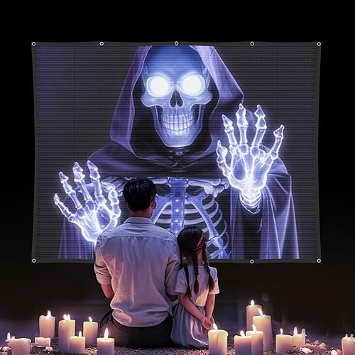 Miniatura 2 de Material de la pantalla de proyección trasera holográfica pantallas de proyección de interiores de 44 x 75 pulgadas, proyectores de Halloween,