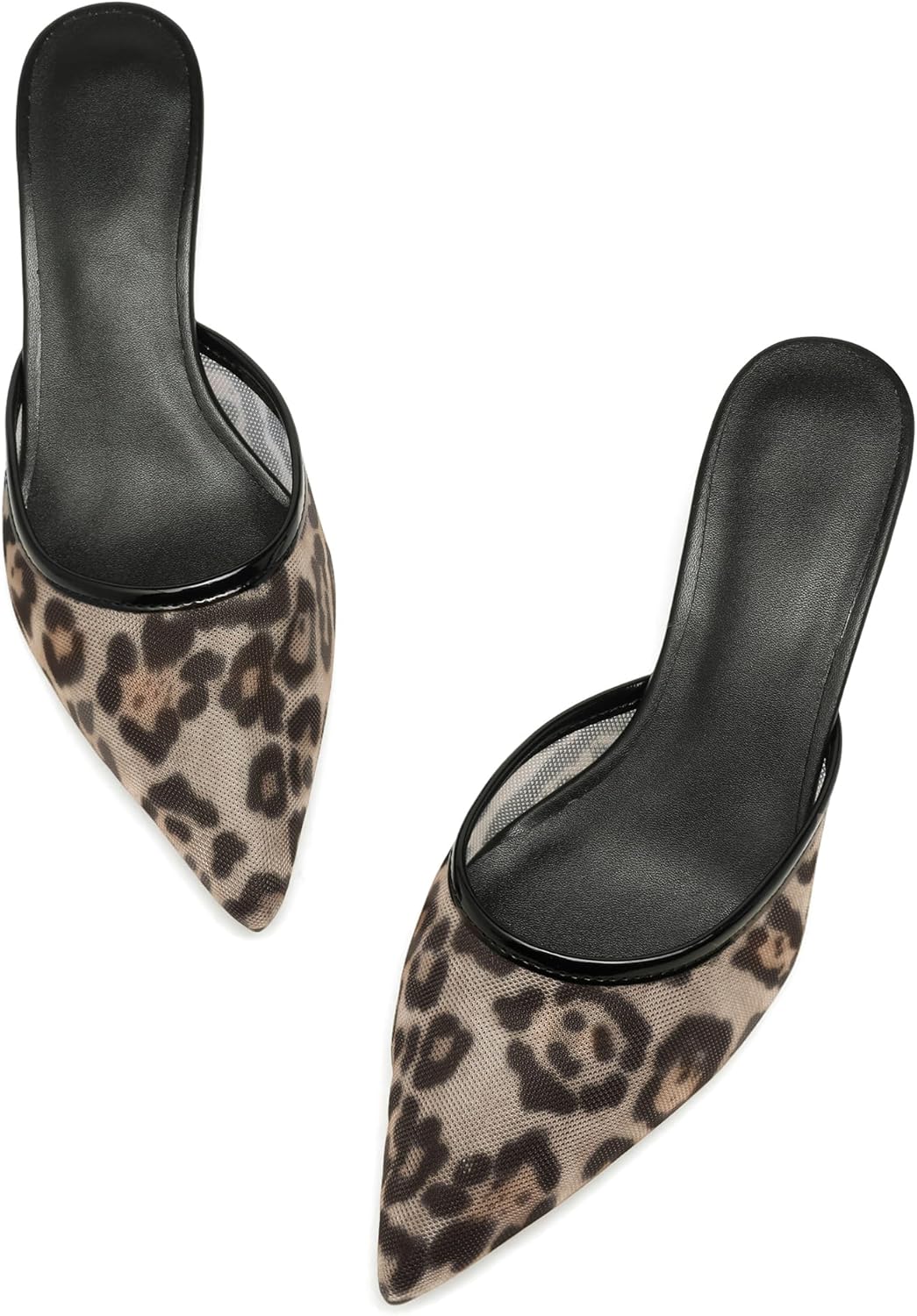 Women Kitten Heels Mules Closed Pointed Toe Slip on Backless Stiletto Slingback Heels Wedding Dress Pumps Shoes - Image 3