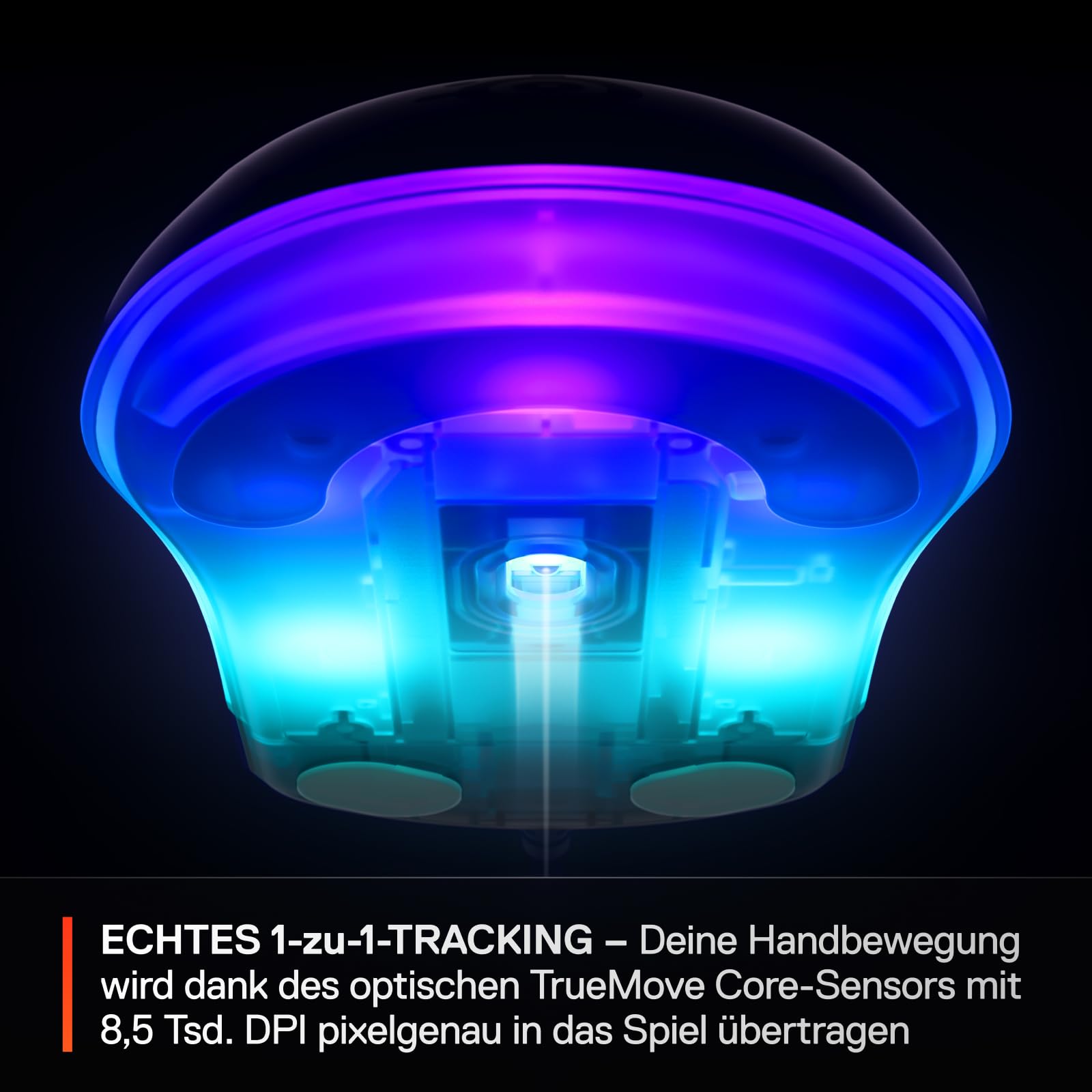 SteelSeries Rival 3 Gen 2 Gaming-Maus, 8.500 DPI TrueMove Core-Optiksensor, 60 Mio. Klicks, RGB, Schwarz