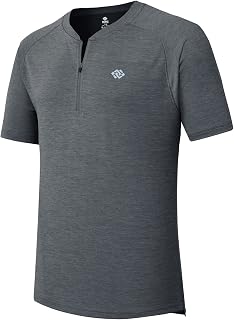 Amazon.com: collarless golf shirts for men