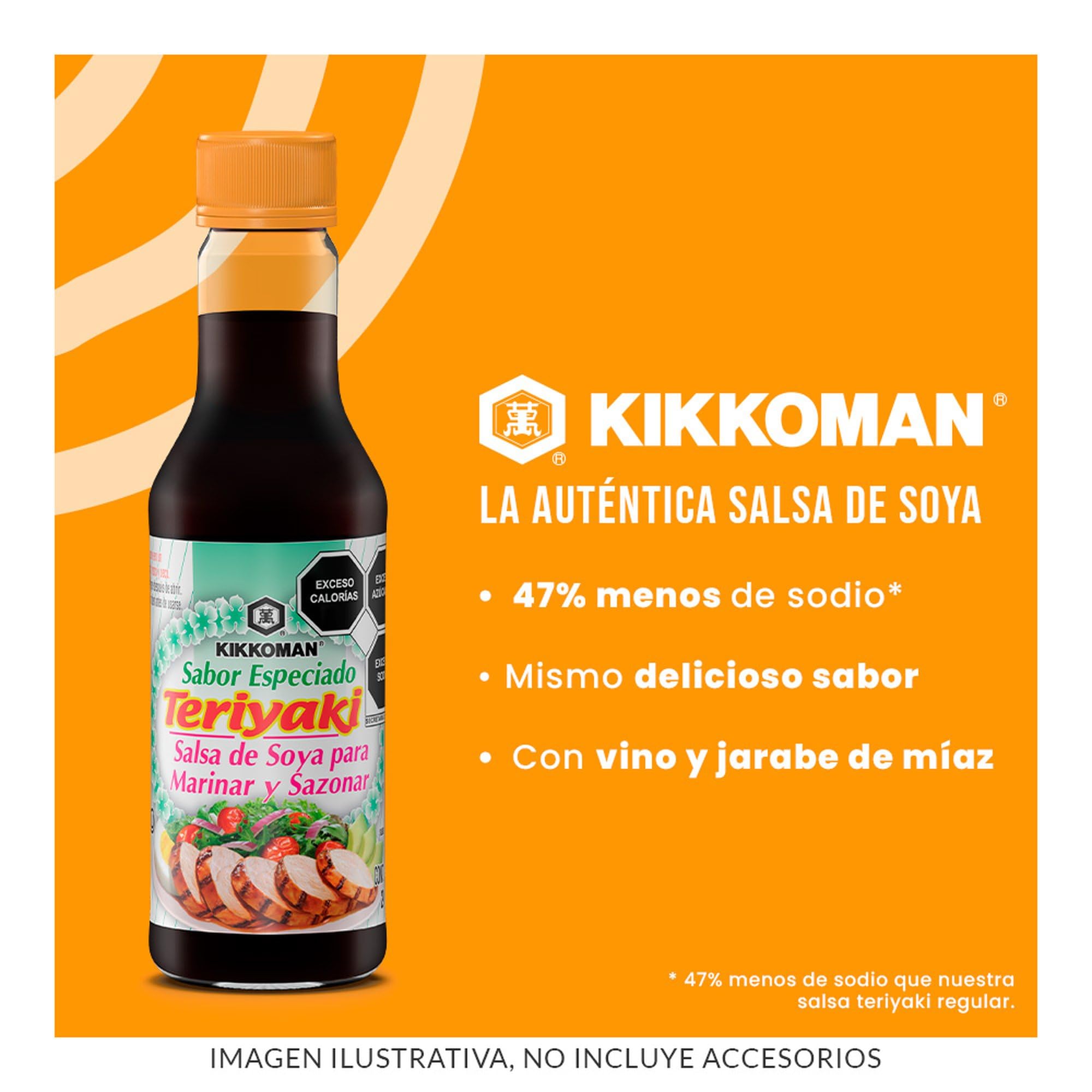 Kikkoman Less Sodium Teriyaki Sauce, 10 Ounce