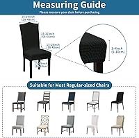 Vista 231 de Juego de 6 fundas elásticas para sillas de comedor, extraíbles y lavables, para sillas de comedor, hotel, ceremonia